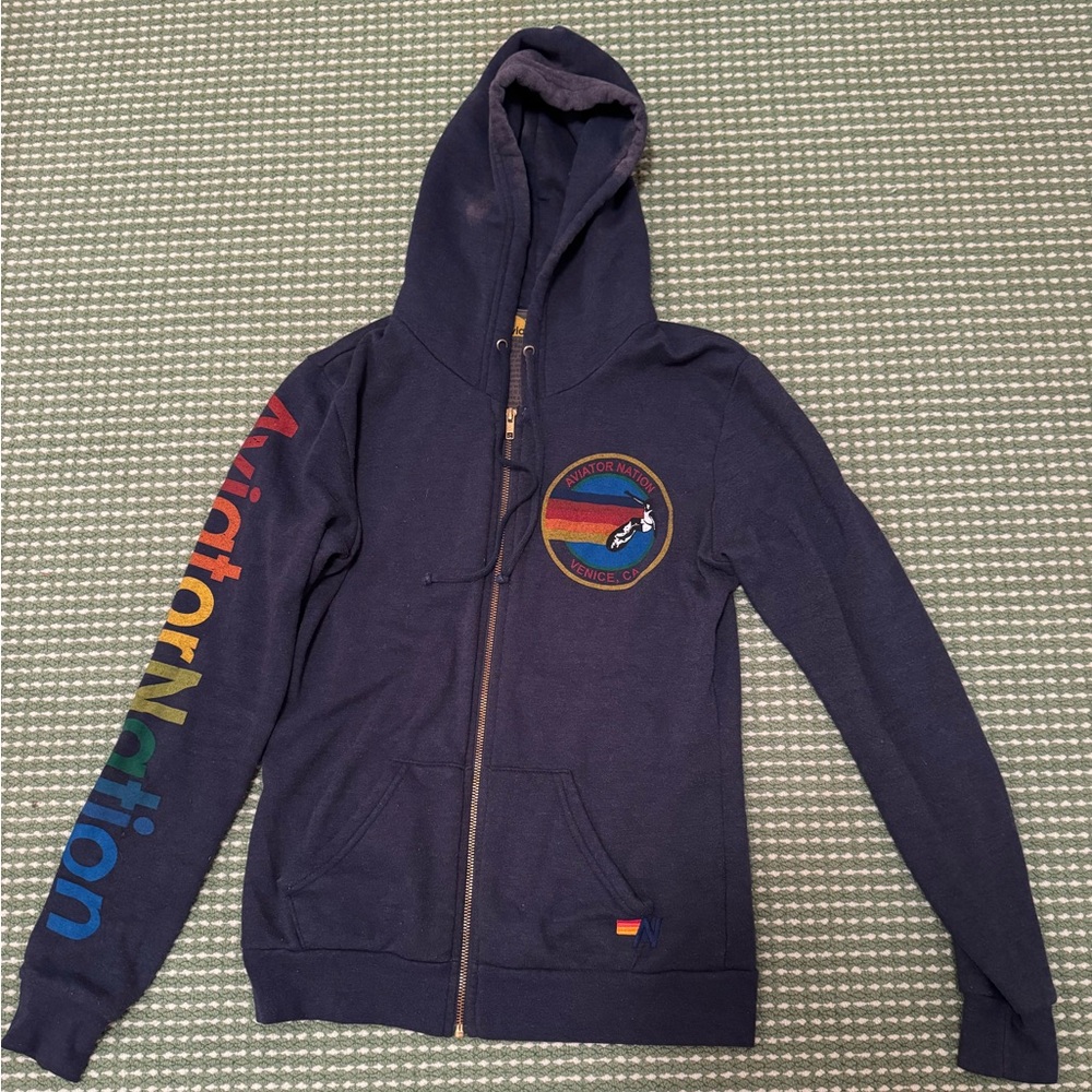 Aviator nation zip up size small